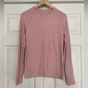 {Sweaty Betty} Long Sleeve Compression Base Layer in Pink - Women's Small